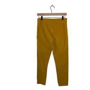 PRAIRIE UNDERGROUND Side Zip Corduroy Leggings Gold Mustard Yellow Size Medium